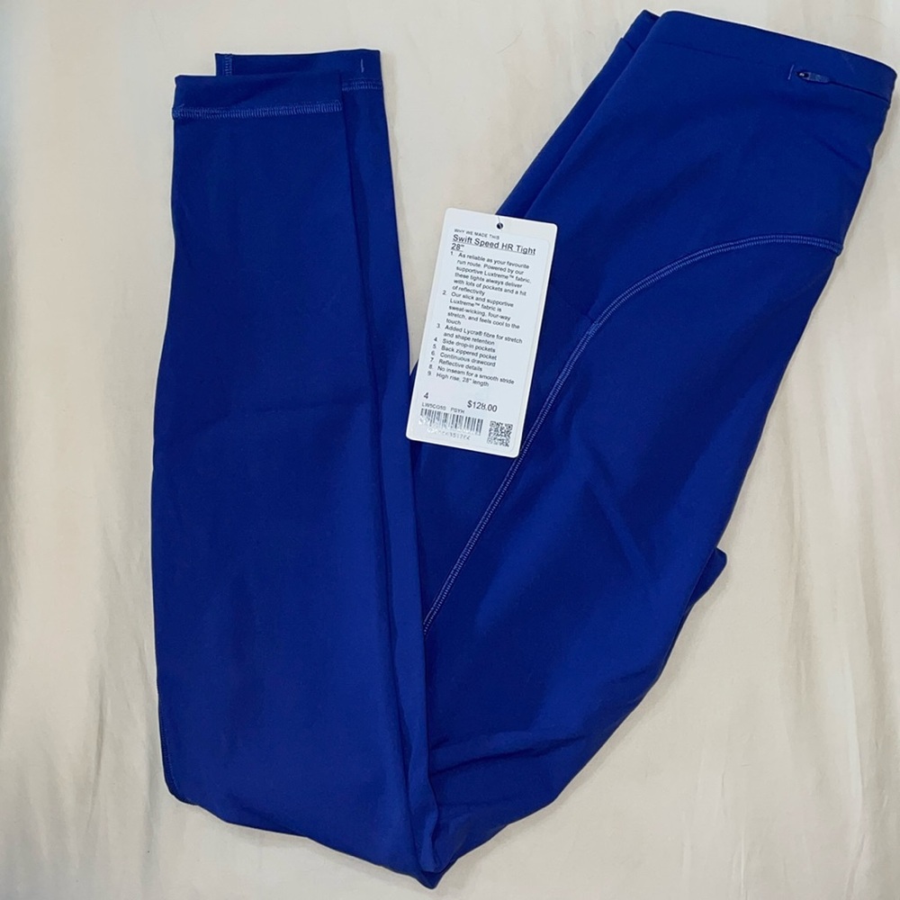 New with tags on - swift speed, HR tight 28 inch Lululemon yogas
